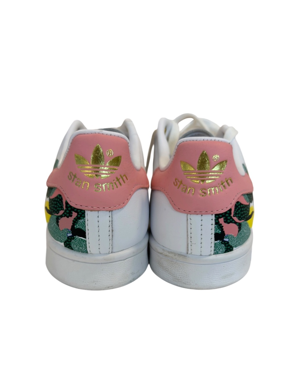 NWT adidas x Buy Her Studio London Stan Smith Floral Sneakers Pink Floral Size 5